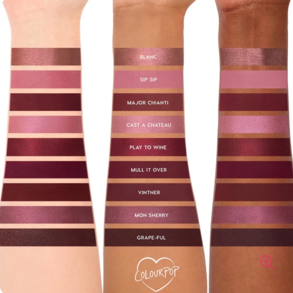 ColourPop 9-Pan Eyeshadow Palette: Wine & Only (Deep Berry and Pink Tones), NIB - Picture 6 of 6